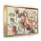 Designart - Romantic Dark Rose Blossing Flowers - Floral Canvas in Gold Frame